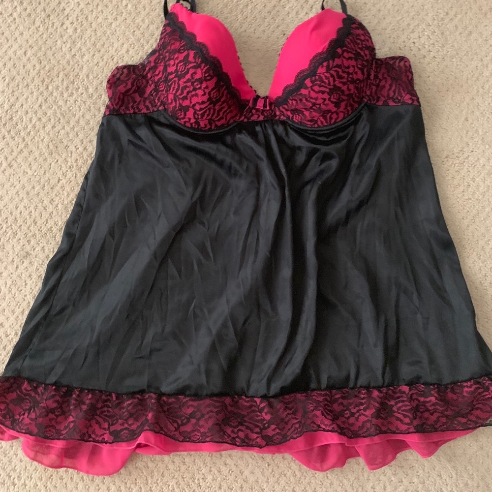3/$1 5.   Black and pink plus size lingerie